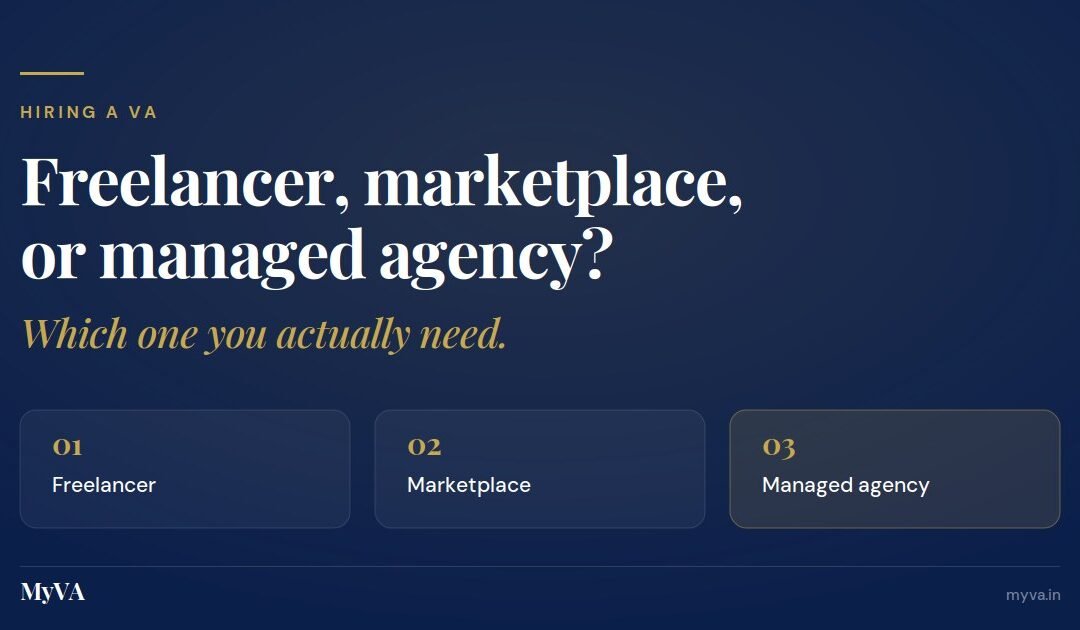 Freelancer, marketplace, or managed agency: which one you actually need