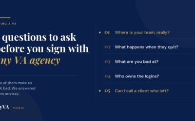5 Questions to Ask a Virtual Assistant Agency Before You Sign